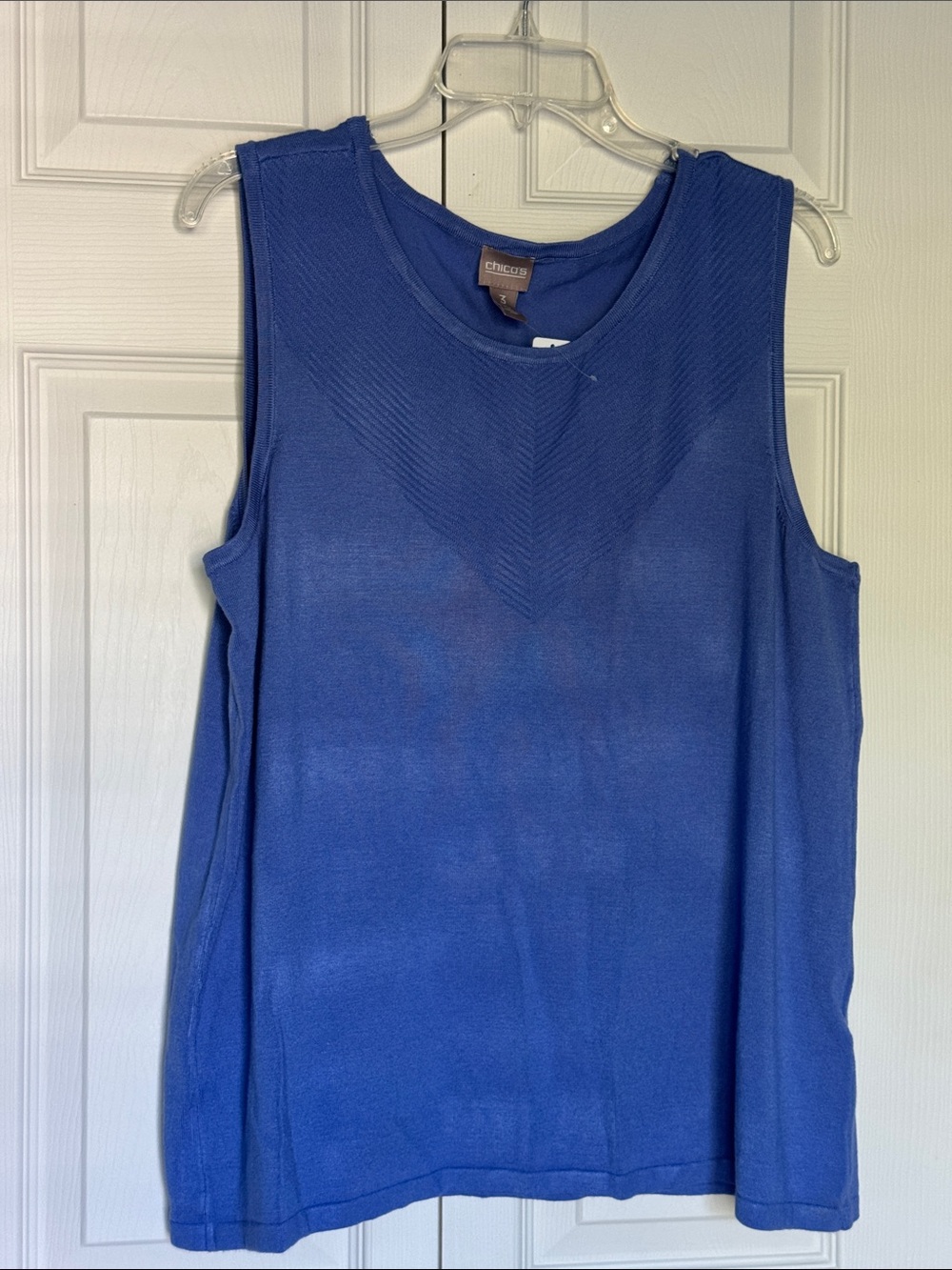 Chico's Royal Blue Knit Sleeveless Tank